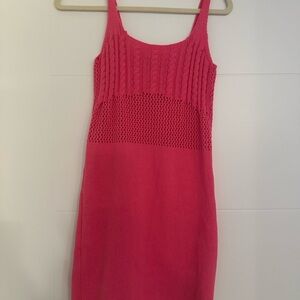 Zara Pink Knit Mini Dress size Small